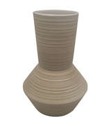 10" Ivory Sandstone High Neck Ceramic Planter