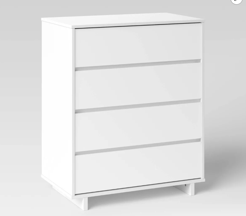 Modern 4 Drawer Dresser