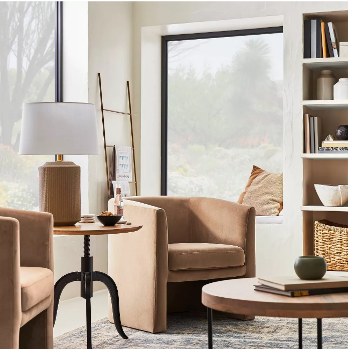 Vernon Upholstered Barrel Accent Chair