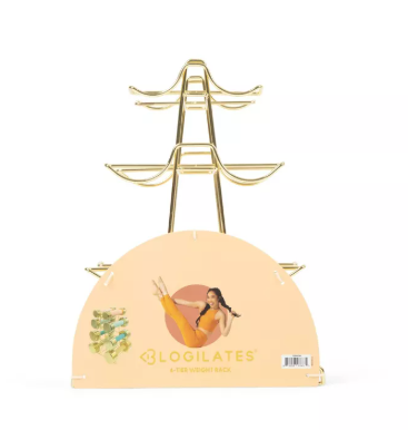 Blogilates 4 Tier Weight Rack - Gold