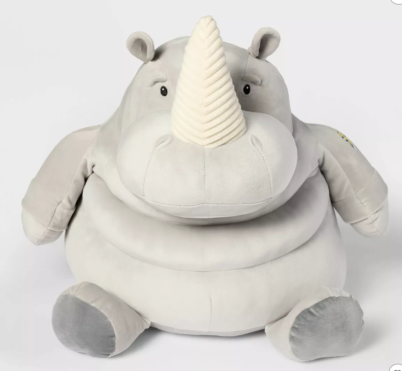 21" Rhino Stuffed Animal - Gigglescape™