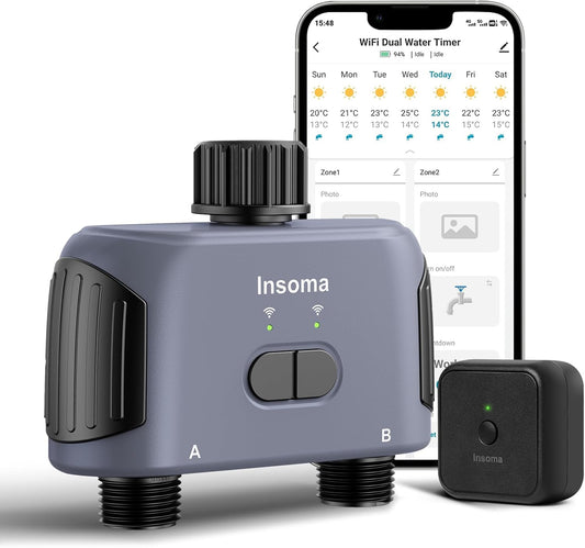WiFi Water Timer, 2 Zones Sprinkler Timer